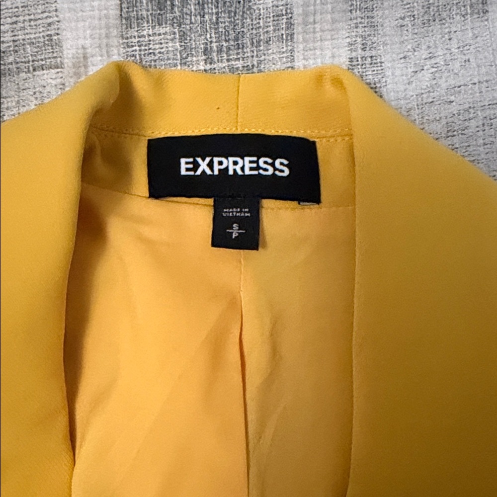 Express Yellow Blazer Jacket